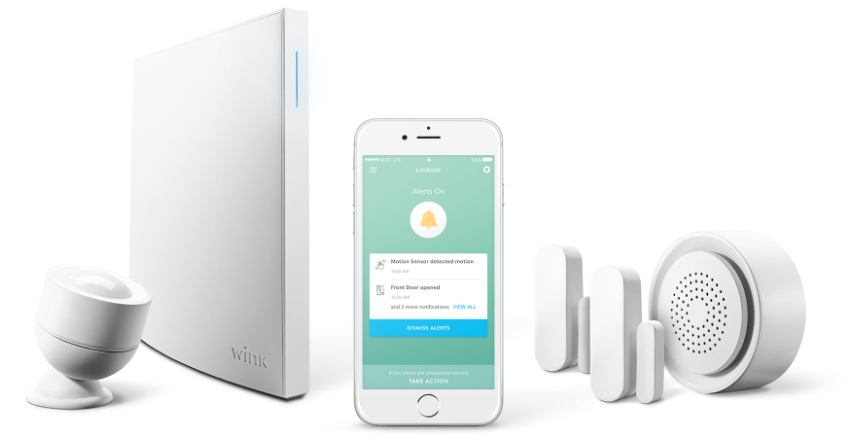 Wink starter kit with HUB, devices, and home automation app 